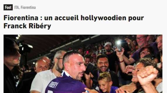 La Fiorentina su L'Equipe: Ribery come una star di Hollywood