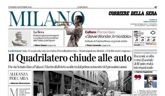 Corriere di Milano: "San Siro, sfida alla Soprintendenza: via il ricorso contro il vincolo"