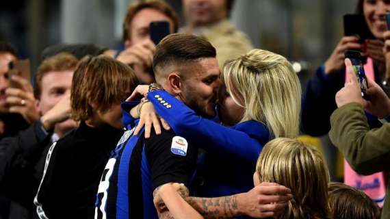 Inter, Wanda Nara piange in tv: terzo Tapiro d'oro in quattro mesi