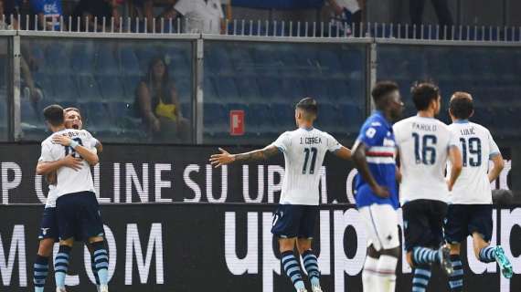 Sampdoria-Lazio 0-3, il tabellino