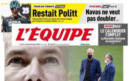 L'apertura de L'Equipe: Zidane rifiuta i club in attesa della Nazionale francese