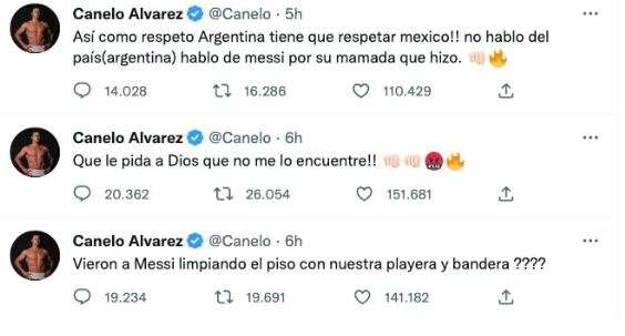 Il pugile Canelo Alvarez minaccia Messi dopo Argentina-Messico: "Preghi Dio che non lo trovi!"