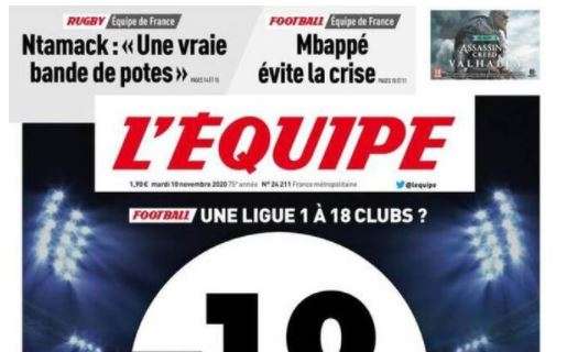 L'apertura de L'Equipe sui club in Ligue 1: "18, la fine del tabù"