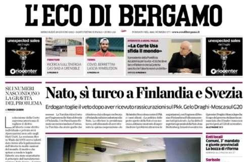L'Eco di Bergamo, Atalanta: "Gasperini, la 7ª stagione sarà da record. Ederson, si tratta"