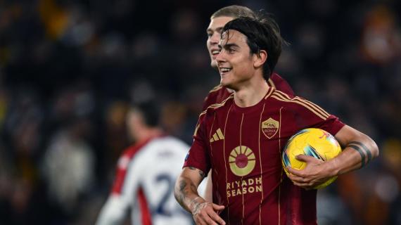 Ranieri fa il Conte, la sua Roma batte 3-1 il Genoa di Vieira nel segno di Dybala ed El Shaarawy