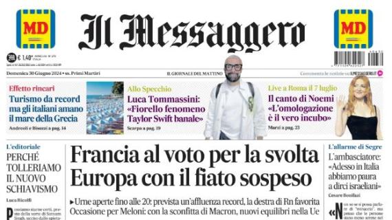Il Messaggero: "Disastro azzurro. L'Italia va a casa. E ora qualcuno si faccia da parte"