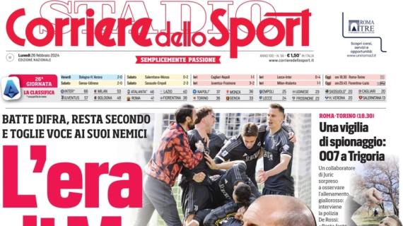 Allegri fa 1002 punti in Serie A. l'apertura del Corriere dello Sport: "L'era di Max"