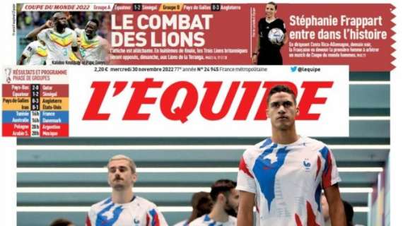 Griezmann e Varane per la Francia con la Tunisia. L'Equipe: "Seguite le guide"