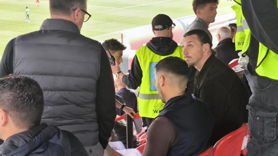 Milan, c'è Zlatan Ibrahimovic ad assistere alla Youth League contro il Liverpool