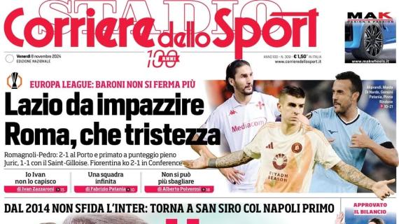 Conte sfida l'Inter a San Siro, il Corriere dello Sport in apertura: "L'uomo della svolta"