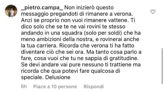 Caprari, Monza a un passo. E sui social botta e risposta con un tifoso dell'Hellas: "Dirò tutto"