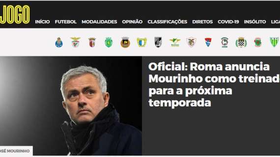 Da un portoghese all'altro! Le aperture in Portogallo dopo l'annuncio di Mou alla Roma