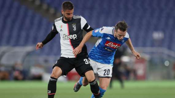 Napoli-Juventus 4-2 dcr, il tabellino