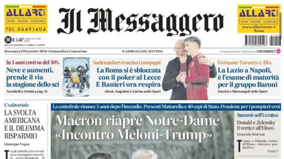 Il Messaggero: "La Roma si è sbloccata con il poker al Lecce. E Ranieri ora respira"