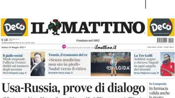 Il Mattino: "Spalletti: "Resto, ma Napoli ma troppi veleni"