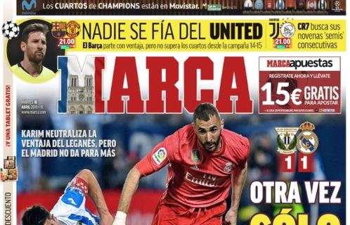 Real, pari a Leganés, stampa spagnola: "Sempre e solo Benzema"
