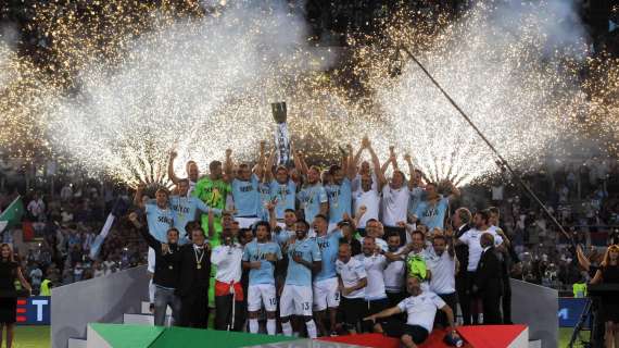 13 agosto 2017, la Lazio vince la Supercoppa battendo 3-2 la Juventus 