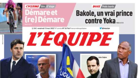 L'apertura de L'Equipe sulla situazione in Ligue 1: "Rimescolamento sulle panchine"