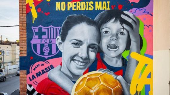 Aitana Bonmatì nuovo Pallone d'Oro. La sua città e il Barça le dedicano un murales