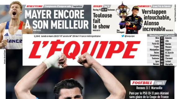 Il Marsiglia vince a Rennes ed è secondo. L'Equipe: "L'OM ritrova la fede ad ovest"