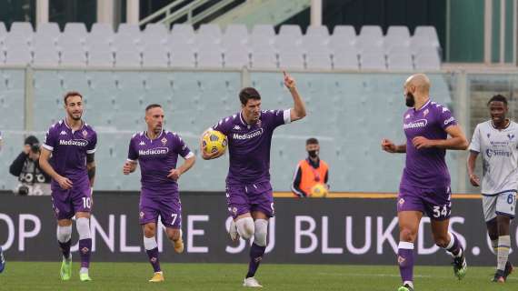 La Fiorentina non riesce più a vincere: 1-1 al Franchi con il Verona. A segno Veloso e Vlahovic