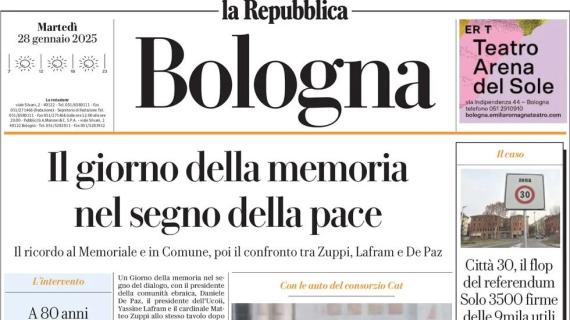 La Repubblica Bologna: "Fenucci blinda Orsolini: ''Tanti lo vogliono, soprattutto noi"