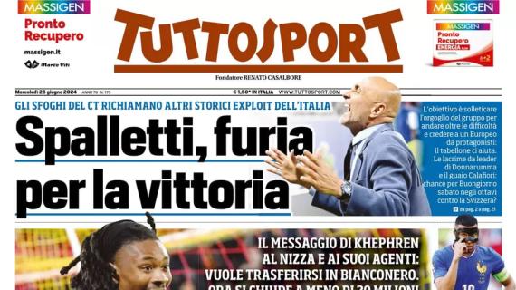 Tuttosport in apertura sul mercato bianconero: "Thuram 'Juventus, sì!'"