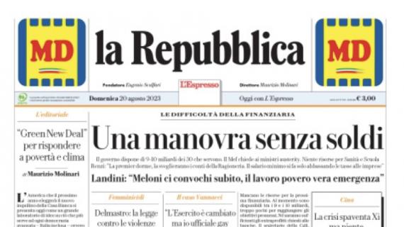 La Repubblica: "Doppietta del solito Osimhen e per il Napoli buona la prima"