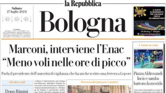 La Repubblica (Bologna) con la carica di Fenucci: "Coppa Italia, proviamoci"