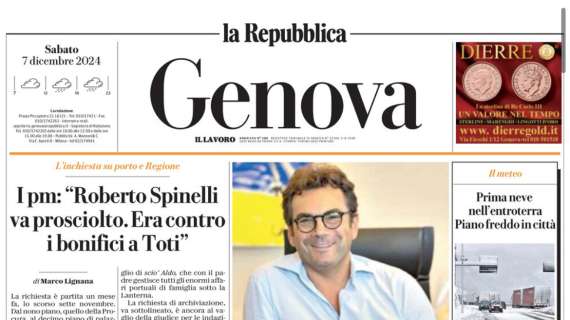 La Repubblica di Genova sulla sfida di oggi: "Obiettivo rompere il tabù Marassi"