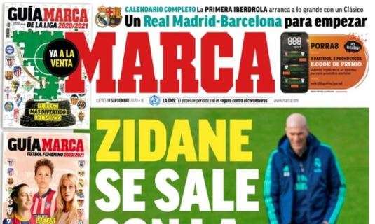 Bale verso la cessione. Marca titola in prima pagina: "Zidane ottiene ciò che vuole"