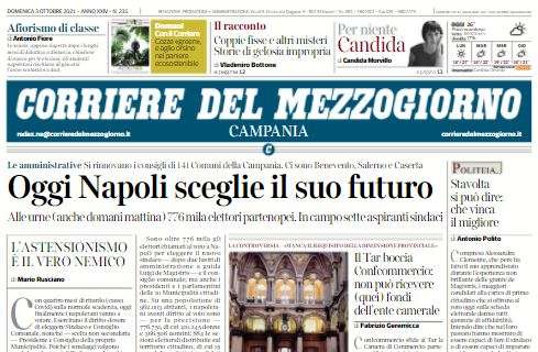 Napoli, Corriere del Mezzogiorno: "Spalletti torna a Firenze: l'incantesimo non si è rotto"
