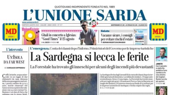 L'Unione Sarda: "Cagliari, con Jankto cambia la fascia sinistra"