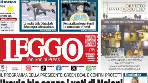 Leggo sul mercato della Roma: "Rilancio per Soulé ma la tentazione è David"