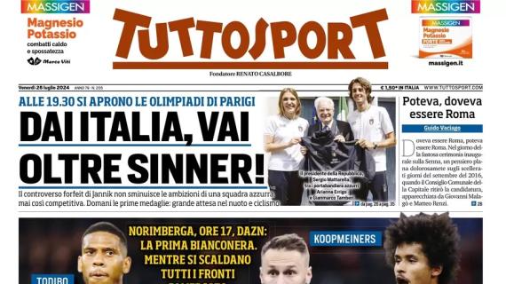 La speranza di Tuttosport in prima pagina: "Juve e Motta, fateci volare"