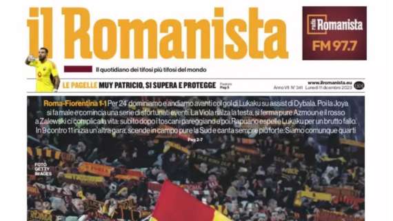 Il Romanista in prima pagina sulla Roma: "Mai doma, mai"