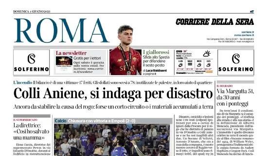Il Corriere di Roma: "Lazio super, è seconda: miglior piazzamento dallo Scudetto del 2000"