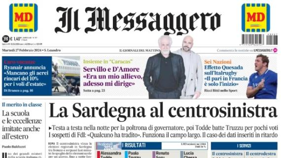 Il Messaggero titola: "Roma, con Dybala il salto è triplo. Lazio rimontata, Europa lontana"