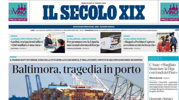 Il Secolo XIX: "Quarta maglia Genoa, revival anni 90. Messias: 'Qui a lungo, divertiamoci'"