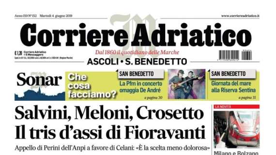 Corriere Adriatico, Ascoli: "Addio Vivarini, mister Zanetti è a un passo"