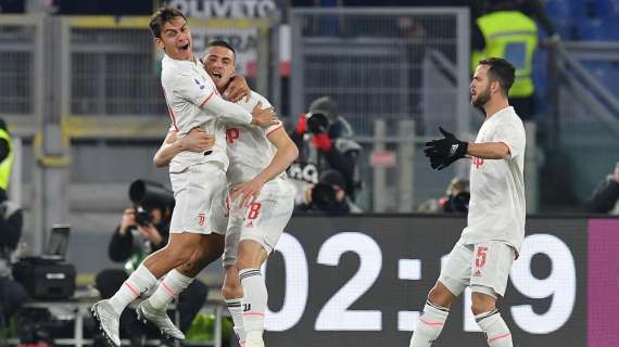 Juve, bastano dieci minuti: 2-1 a Roma, bianconeri campioni d'inverno