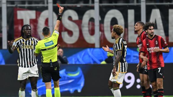 Thiaw espulso nel primo tempo: in Milan-Juventus non accadeva dal 1998