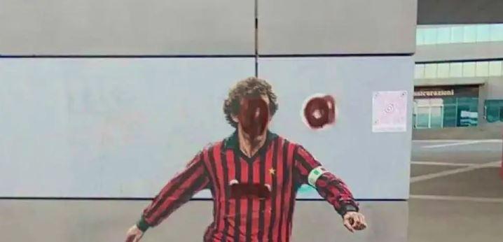 Milan, vandalizzato il murale dedicato a Baresi: la società rossonera è a caccia dei colpevoli