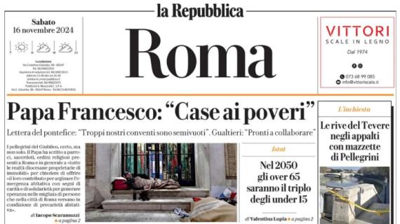 La Repubblica-Roma in prima pagina: "Ranieri arriva a chiede aiuto ai tifosi"