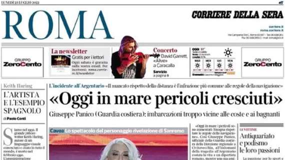 Corriere di Roma: "La scelta di Mou: nascondere la Roma. Lazio a Formello con SMS"