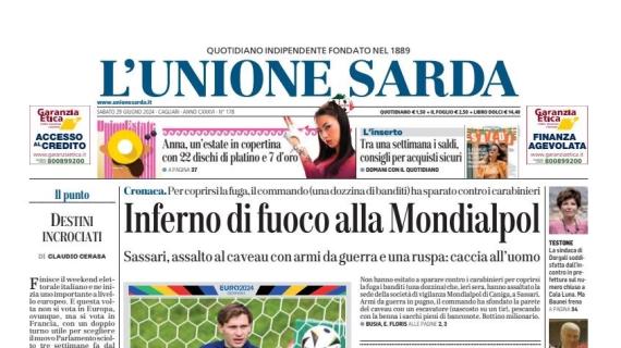 "Avanti Italia, sai come si fa": l'apertura dell'Unione Sarda sugli ottavi contro la Svizzera