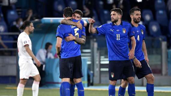 Italia-Svizzera 3-0: il tabellino della gara