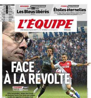 Olympique Marsiglia, L'Equipe titola: "Di fronte alla rivolta"
