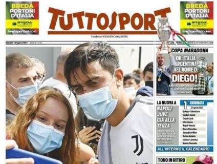 L'apertura di Tuttosport su Dybala: "Joya Juve"