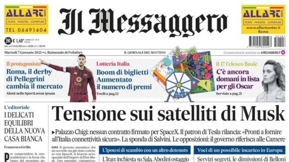 Il Messaggero: "Roma, il derby di Pellegrini cambia il mercato: escluso addio a gennaio"